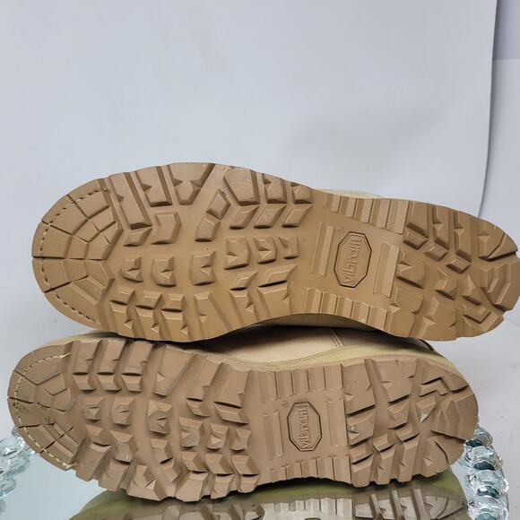 Addison Military Combat Boots Mens Size 11.5 R Tan Suede Goretex Vibram Lace Up - Picture 3 of 10